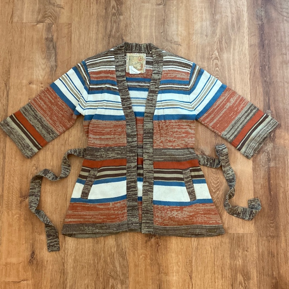 Vintage 70’s style belted cardigan